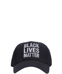 Black Lives Matter Rhinestone Cap CAP00496 BLACK